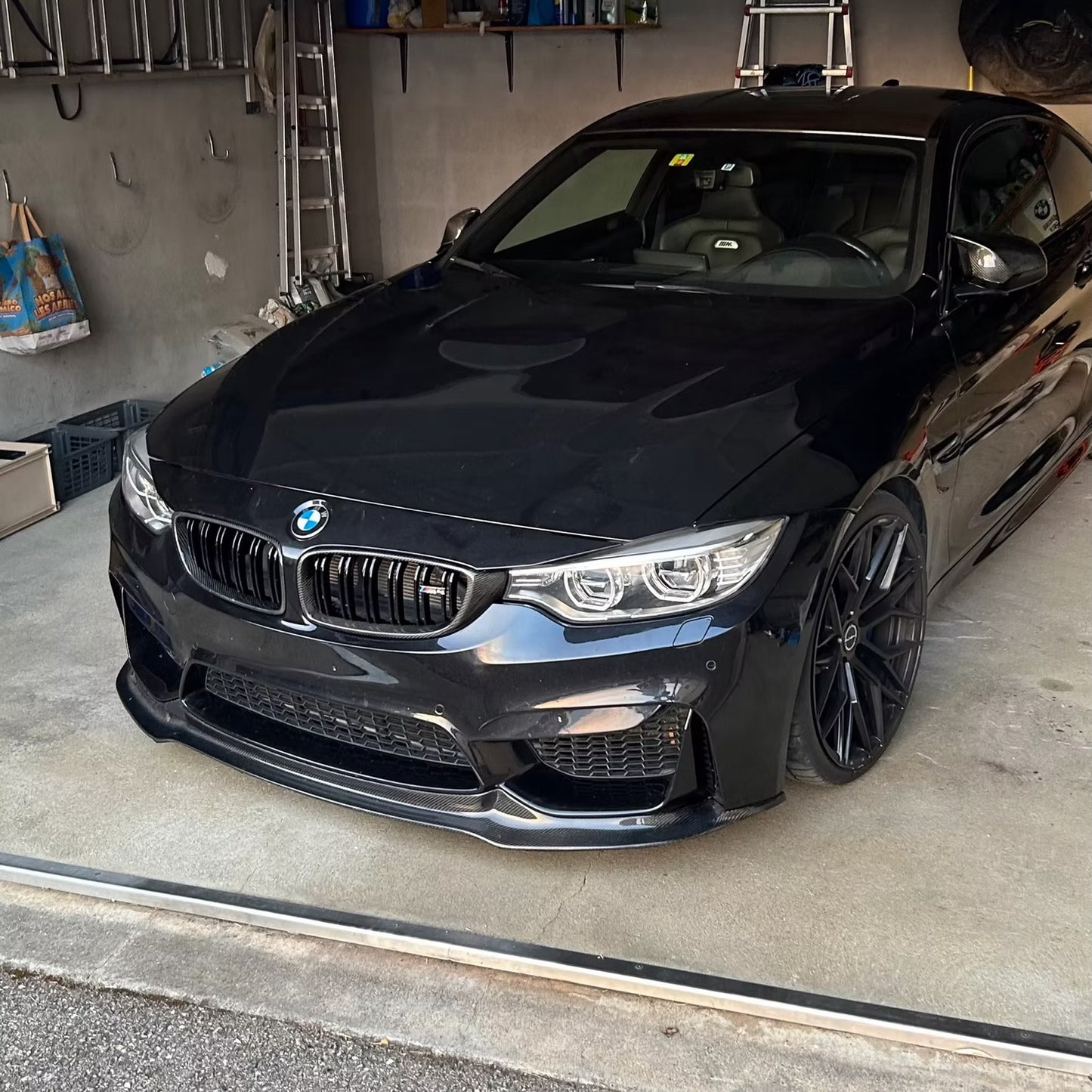 BMW M3/M4 F8X Carbon Front Lip - V Style