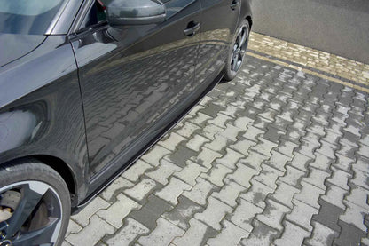 Audi RS3 Sportback 8V FL Maxton Design Side Skirts V1