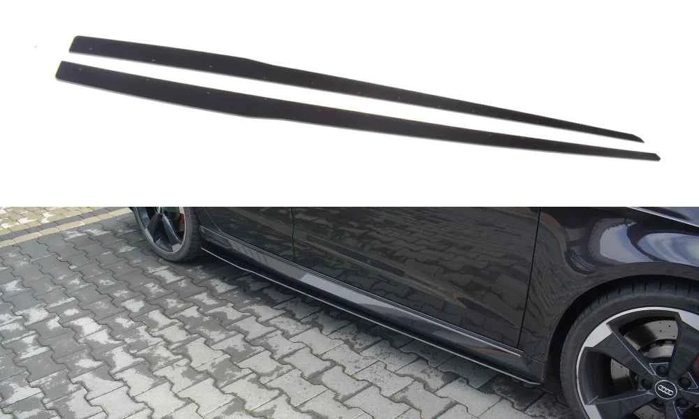 Audi RS3 Sportback 8V FL Maxton Design Side Skirts V1